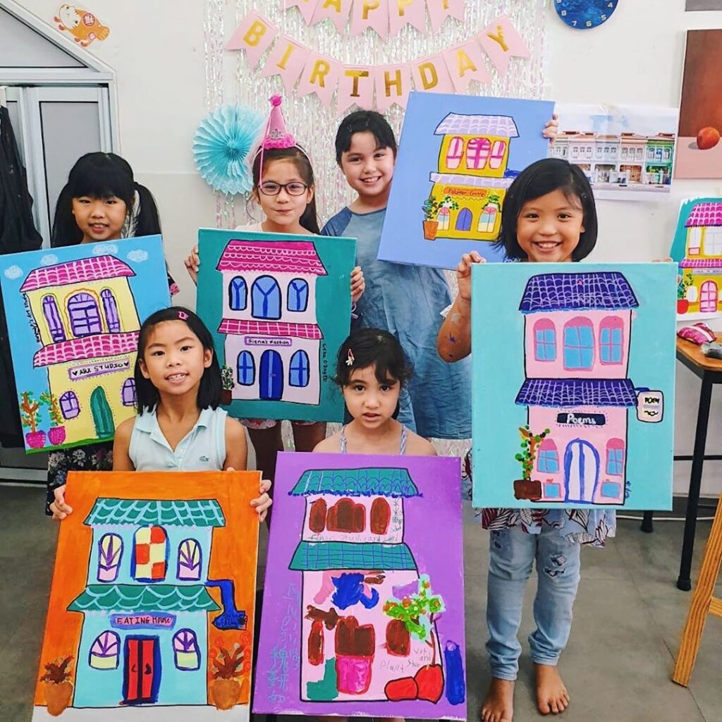 Art-Birthday-Party-Singapore-Chalk-n-Pencils-Shophouse
