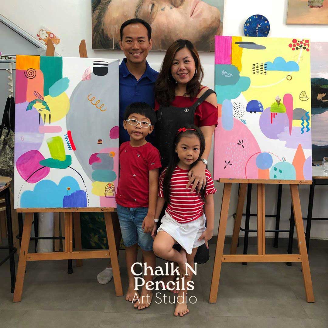 Family-Painting-Singapore-Chalk-n-Pencils-Double-Abstract